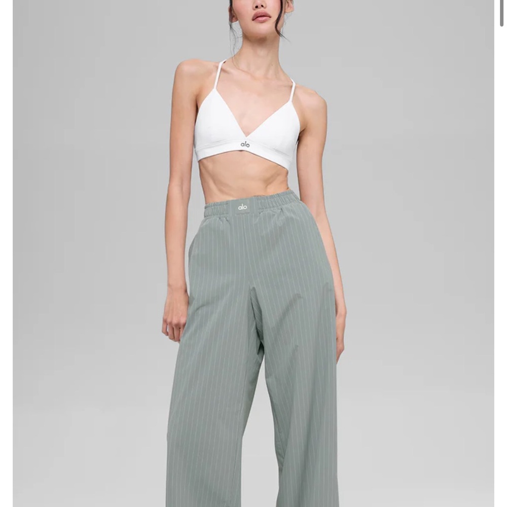 ALO Yoga Women's Sage Striped Wide Leg Pants